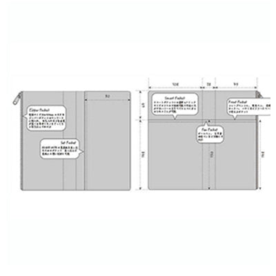 RO-BIKI NOTE - Canvas cover - Marineblauw