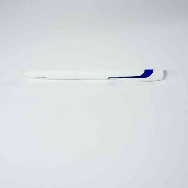 Blen - Witte balpen - Blauw as - Blauwe inkt - 0.5mm