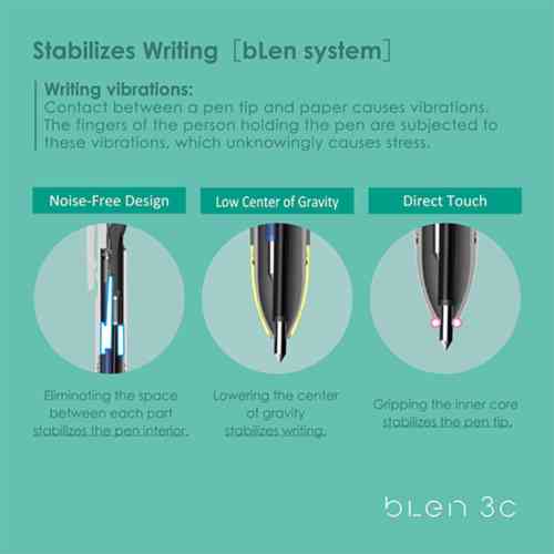 Blen 3C - Grijze pen - 0.7mm